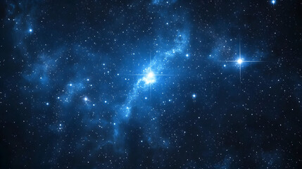 Fototapeta premium Deep space shining stars in night sky, constellation star field, galaxy