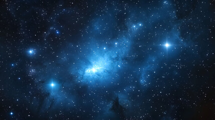 Fototapeta premium Deep space shining stars in night sky, constellation star field, galaxy