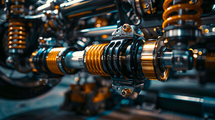 Fototapeta premium Performance Suspension Setup for Drifting and Touge Racing