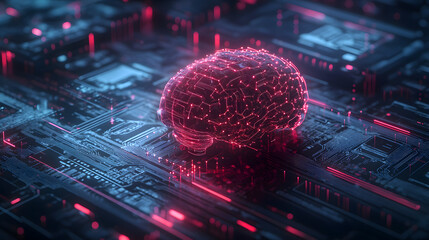 Neural circuit and electronic cyber brain in a quantum computing system, artificial intelligence technology, biotechnology and machine learning concept