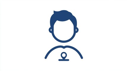 Obraz premium Profile icon with circular frame