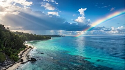 Colorful Light Leak Overlay with Shades of Blue, Cyan, and Teal Featuring Gradient Lens Flare for Dynamic Backgrounds and Creative Visuals