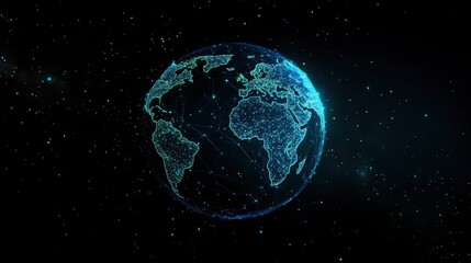 A Digital Representation of Earth in a Starry Sky