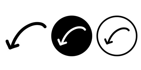 Arrows vectors icon set