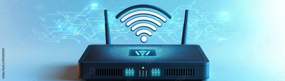 Poster understand how wireless router icons with signal waves enhance your wifi security and connectivity