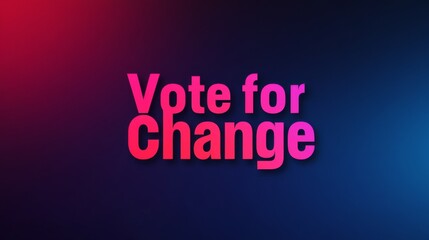 Fototapeta premium A dynamic call to action promoting civic engagement, urging communities to embrace the opportunity for change through their votes, framed in an artistic design with striking colors.