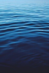 Naklejka premium Ripples on waters surface under a dusky sky AI generated illustration