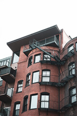 old building with fire exit