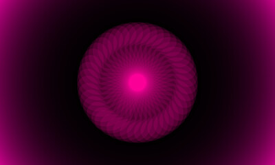 Abstract Pink Circular Shape Design