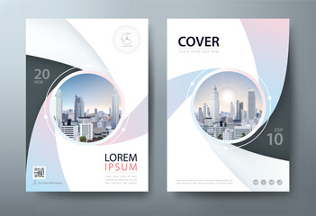 Annual report brochure flyer design template vector, Leaflet, presentation book cover templates, layout in A4 size
