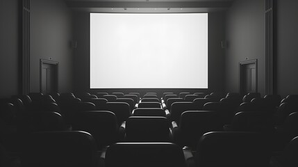 Silent cinema frames in a minimalistic context AI generated illustration