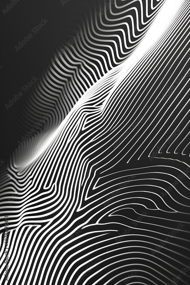 Poster simple lines forming geometric patterns for a minimalistic abstract background ai generated illustra