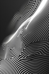 Simple lines forming geometric patterns for a minimalistic abstract background AI generated illustration