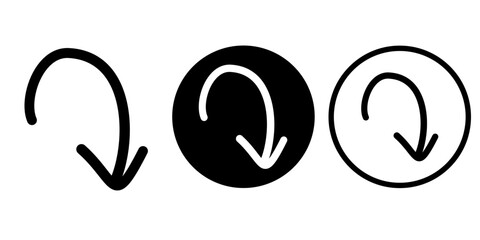 Arrows vectors icon set