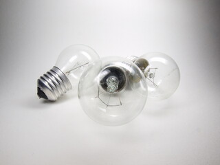 The photo shows an incandescent light bulb.  Lighting.