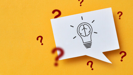 a lot of questions and.one light bulb in your hand. Search for creative solutions to issues