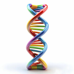 A small 3D model of a DNA strand