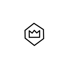 Obraz premium king's crown icon image vector