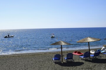 Island of Crete The city of Myrtos. End of October. Sun, sea, beach.