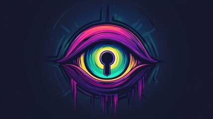 Abstract Eye with a Keyhole