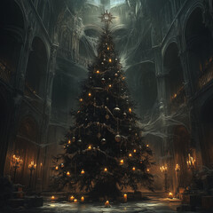 Christmas at the Gothic Mansion.