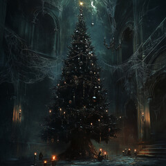 Christmas at the Gothic Mansion.