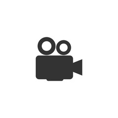 Movie camera icon isolated on transparent background