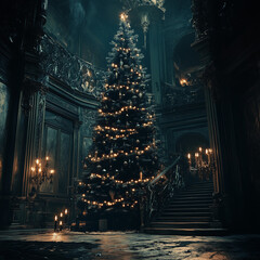 Christmas at the Gothic Mansion.