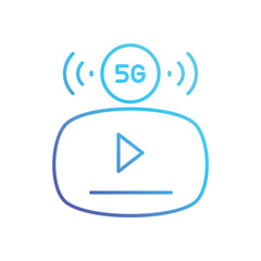 Seamless Streaming vector icon