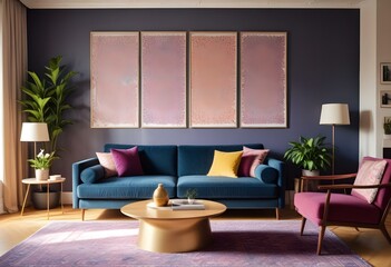 Modern purple interior