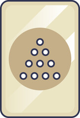 Illustration of granules symbolizing soil amendment benefits.