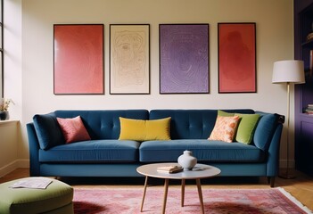 Modern purple interior