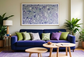 Modern purple interior