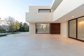 Modern apartment entry. Generative AI