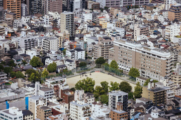 Osaka Aerial View in Japan