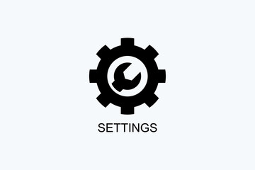 Settings Vector Icon Or Logo Illustration