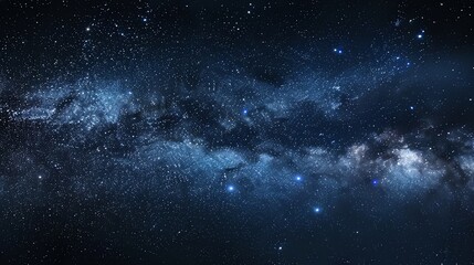 A night sky filled with stars and a milky way.