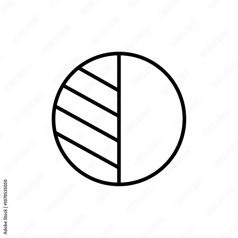Poster Contrast icon Outline vector for web ui