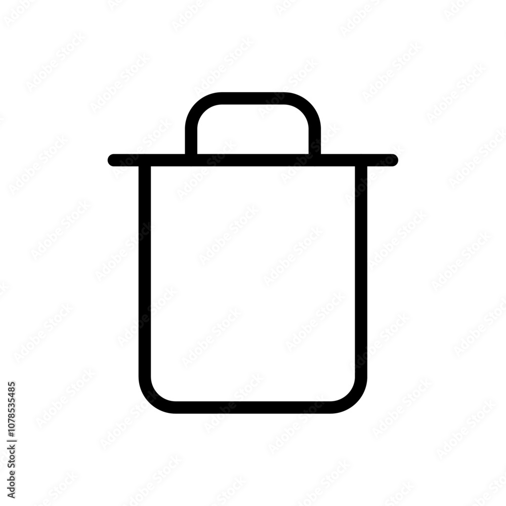 Aufkleber Delete icon Outline vector for web ui