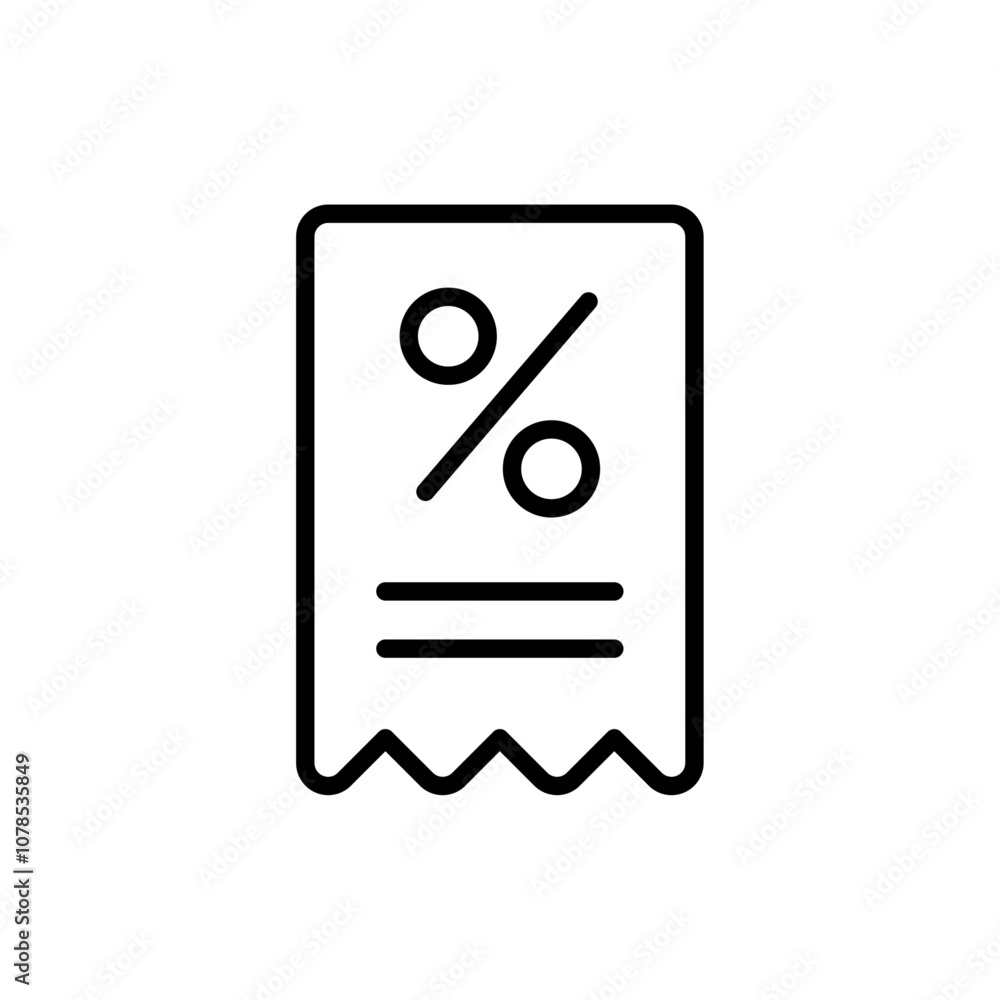 Aufkleber discount icon outline vector for web ui