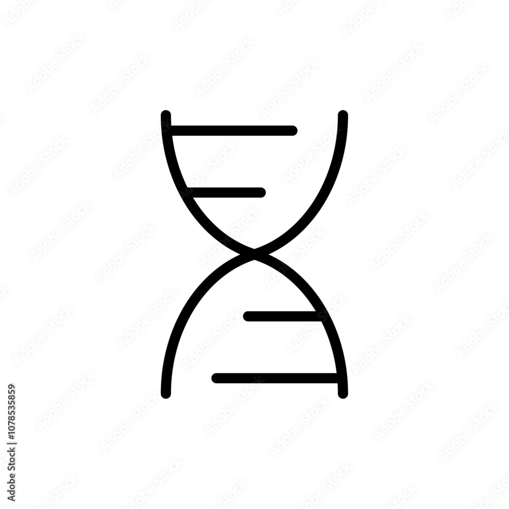 Poster DNA Icon Outline vector for web ui
