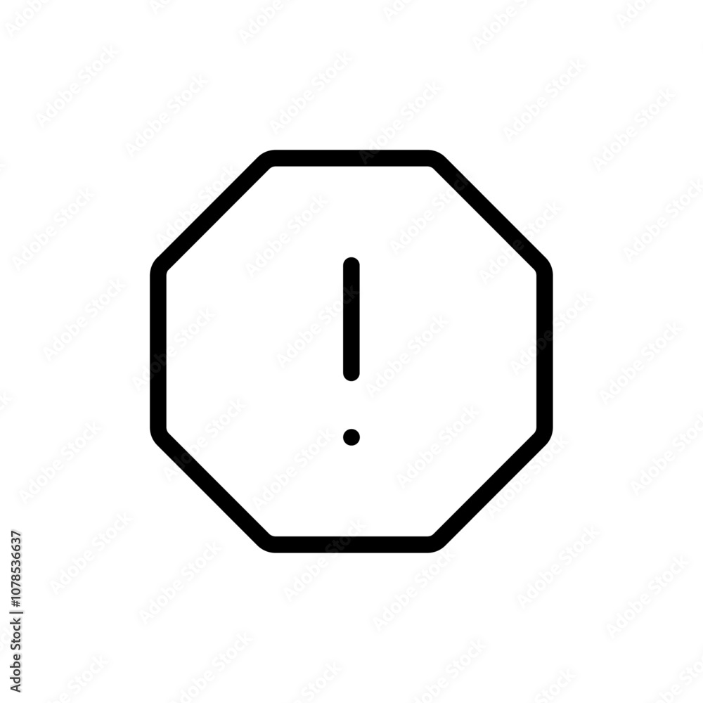 Poster Error Icon Outline vector for web ui