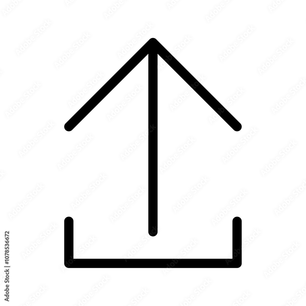 Aufkleber export icon outline vector for web ui