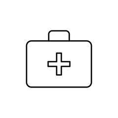 Obraz premium First Aid Icon Outline vector for web ui