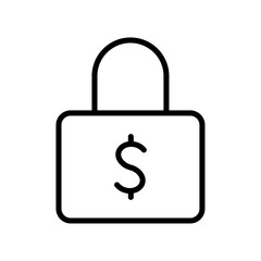 Fixed price icon Outline vector for web ui