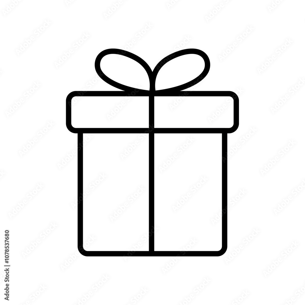 Aufkleber gift boxes icon outline vector for web ui
