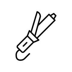 Hair curler icon Outline vector for web ui