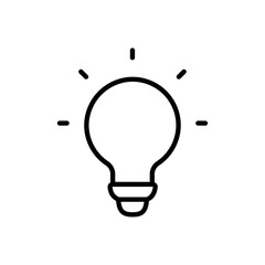 Idea icon Outline vector for web ui