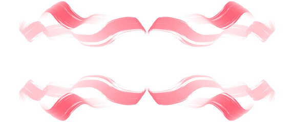 red ribbon frame