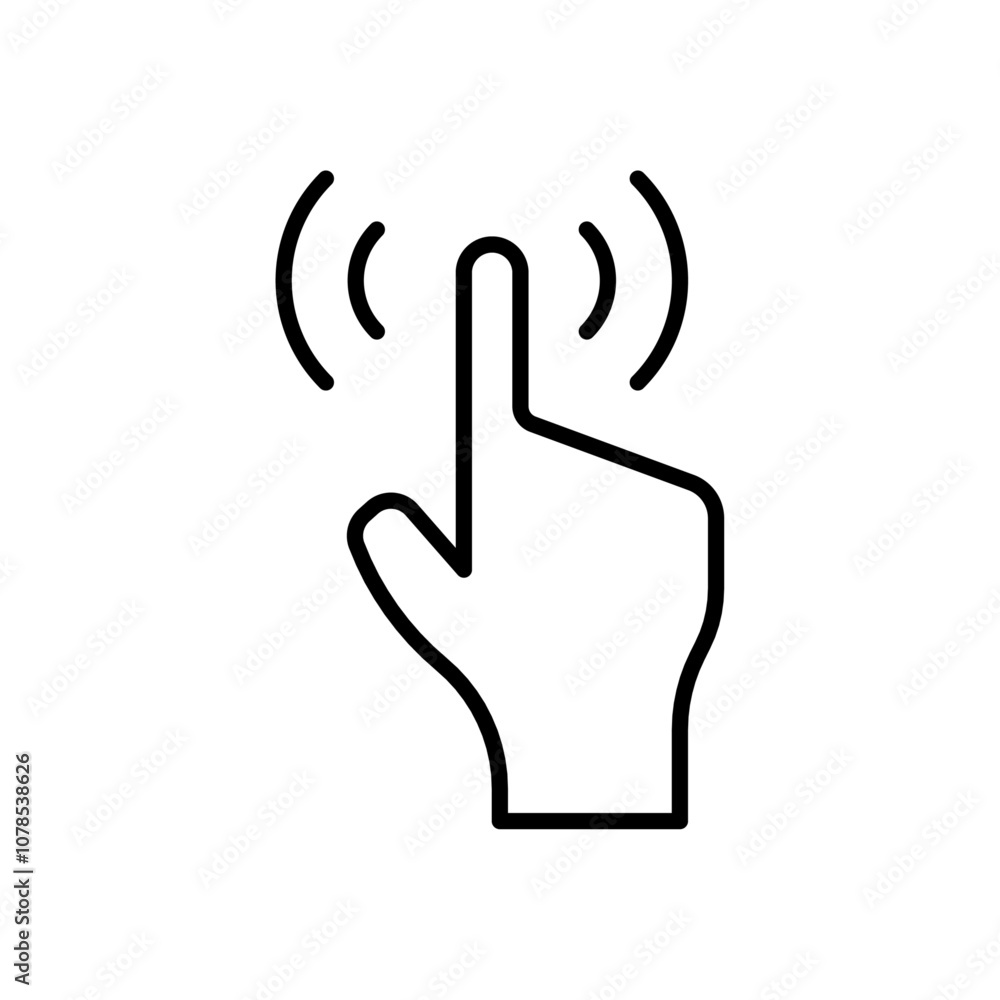 Aufkleber Interactive icon Outline vector for web ui